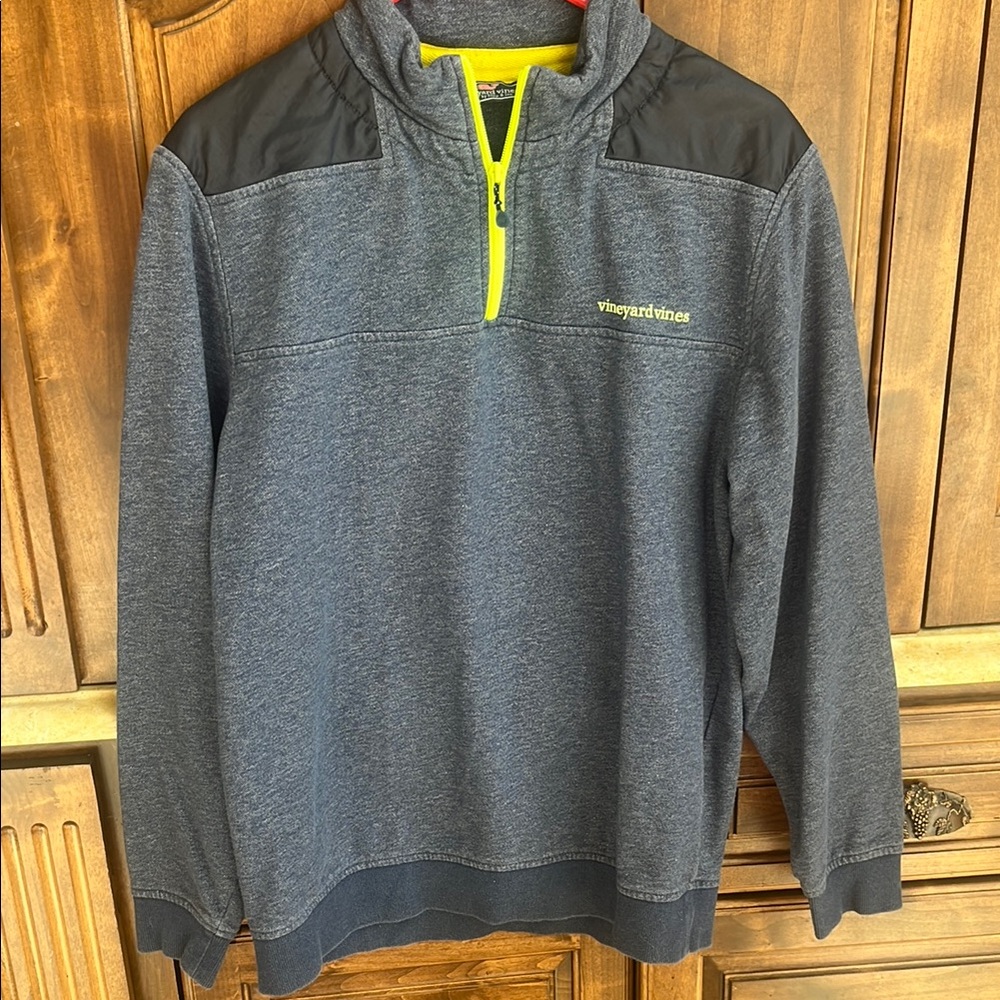 Vineyard Vines Lightweight Blue and Black Shirt Jacket